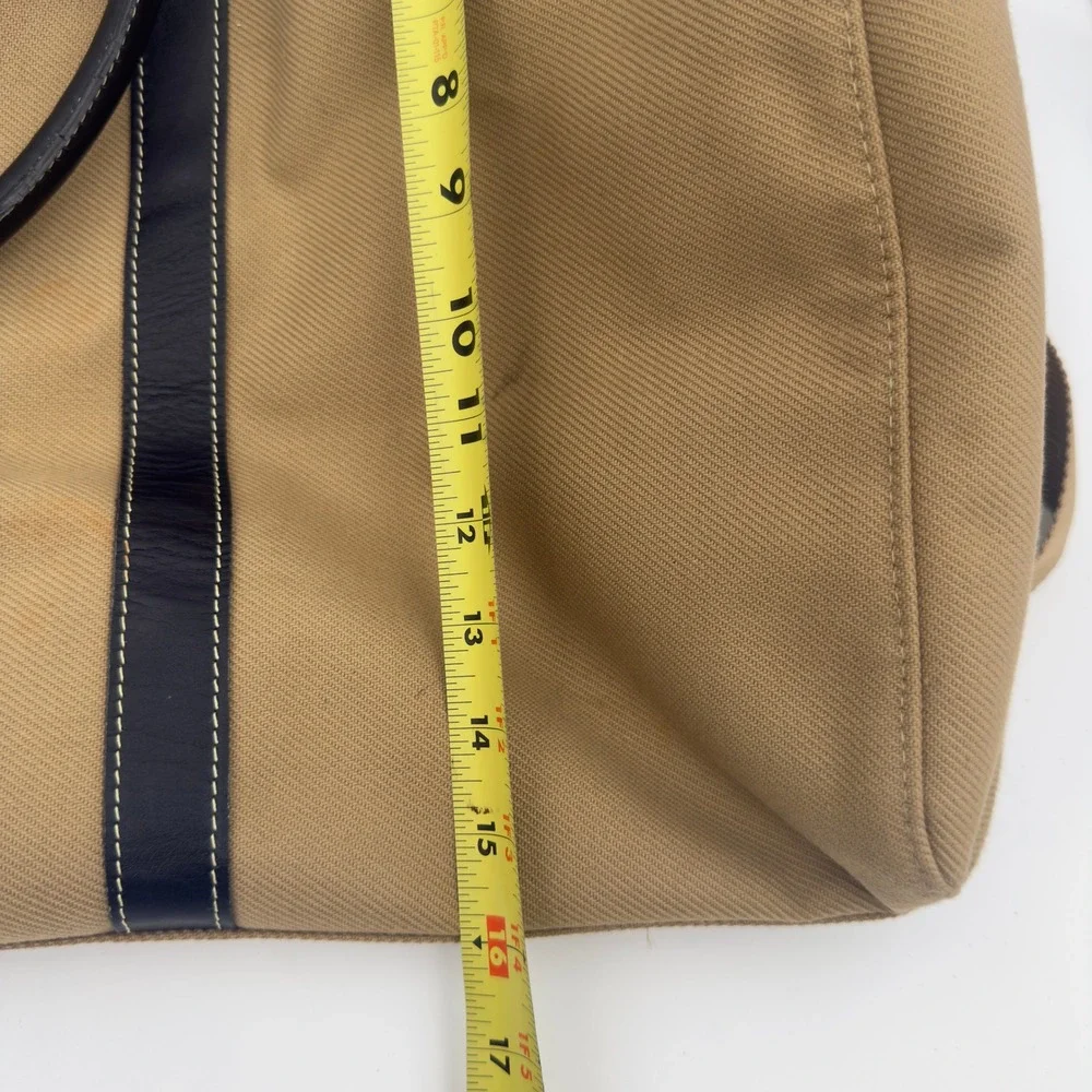 Hartmann Canvas Leather Duffle Bag Tan Black Large Travel Weekender